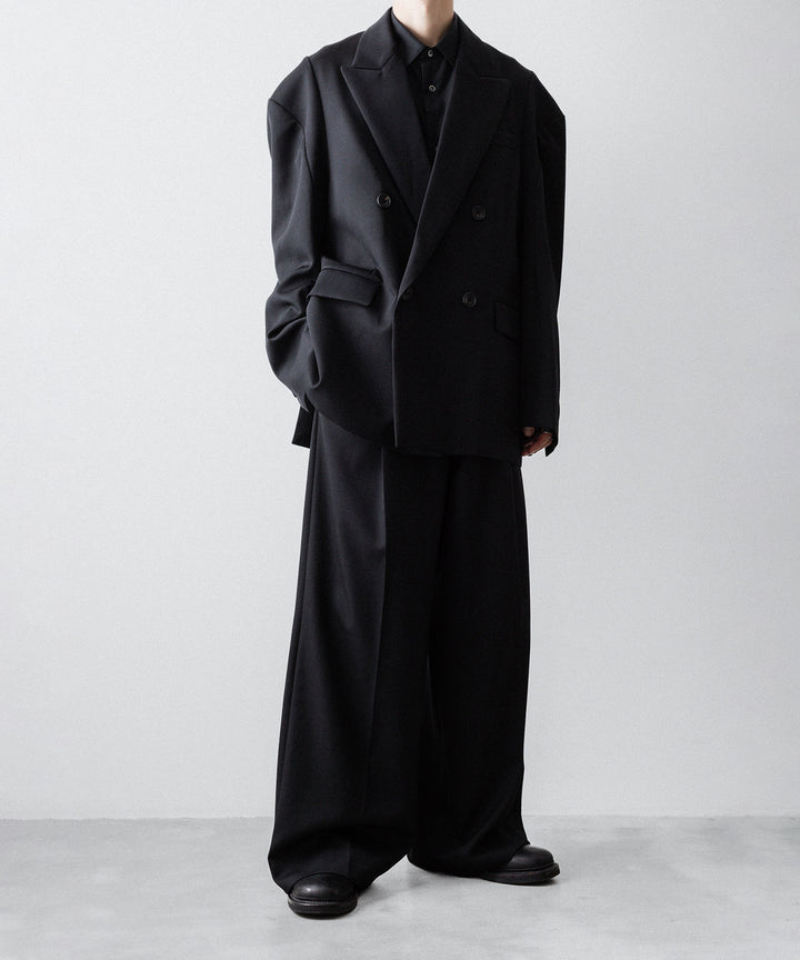 ssstein(シュタイン)のDEFORMED SHOULDER DOUBLE BREASTED JACKET - BLACKの公式通販サイトsession福岡セレクトショップ