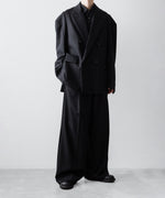 画像をギャラリービューアに読み込む, ssstein(シュタイン)のDEFORMED SHOULDER DOUBLE BREASTED JACKET - BLACKの公式通販サイトsession福岡セレクトショップ
