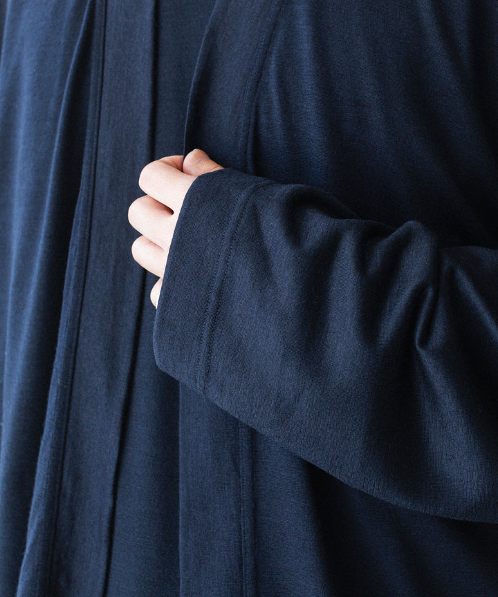 WWW - WRAPINKNOT wool wearのBUTTON-LESS CARDIGANのNAVY 公式通販サイトsession福岡セレクトショップ