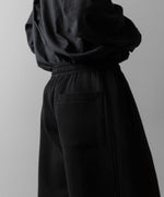 画像をギャラリービューアに読み込む, ssstein(シュタイン)のCOTTON DOUBLE KNIT TWIST SEAM PANTS - BLACKの公式通販サイトsession福岡セレクトショップ
