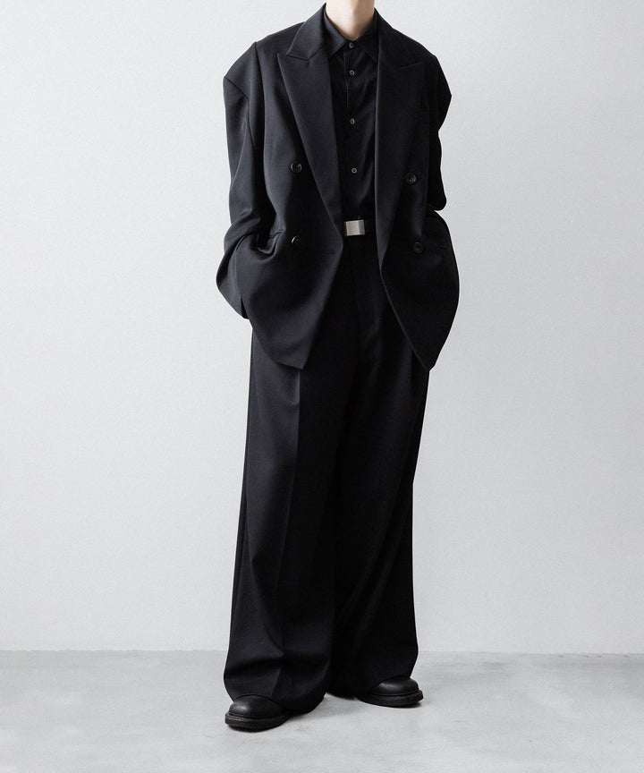 ssstein(シュタイン)のDEFORMED SHOULDER DOUBLE BREASTED JACKET - BLACKの公式通販サイトsession福岡セレクトショップ