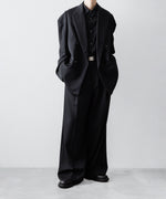 画像をギャラリービューアに読み込む, ssstein(シュタイン)のDEFORMED SHOULDER DOUBLE BREASTED JACKET - BLACKの公式通販サイトsession福岡セレクトショップ
