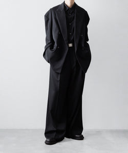 ssstein / シュタイン】DEFORMED SHOULDER DOUBLE BREASTED JACKET