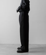 画像をギャラリービューアに読み込む, ssstein(シュタイン)のCOTTON DOUBLE KNIT TWIST SEAM PANTS - BLACKの公式通販サイトsession福岡セレクトショップ
