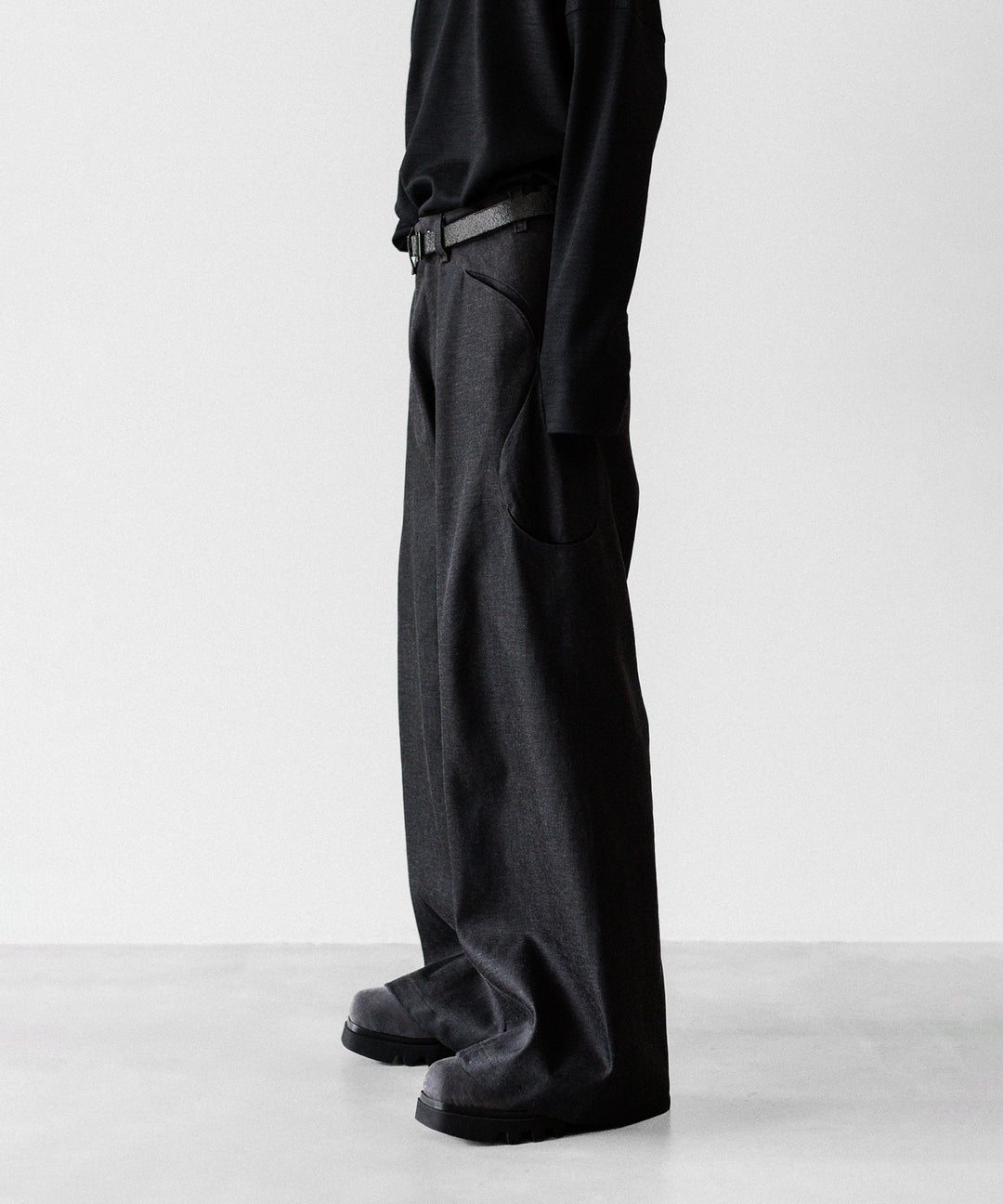OPPOSE DUALITY オポーズデュアリティの6 POCKET SUB ONG DENIM TROUSERSのBLACK GRAY公式通販サイトsession福岡セレクトショップ