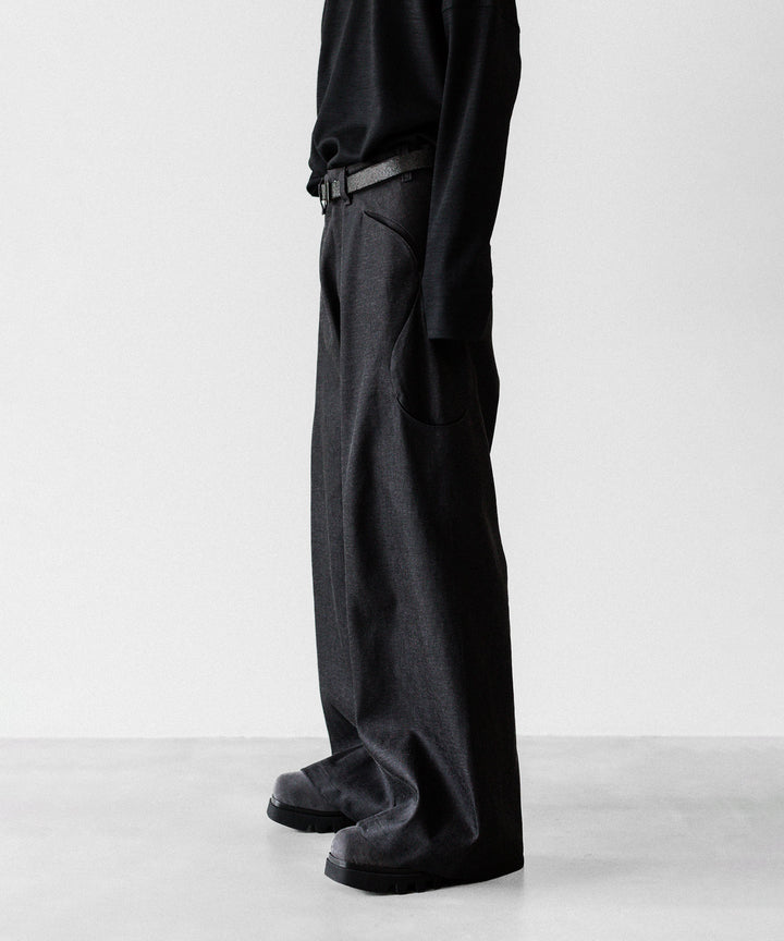 OPPOSE DUALITY オポーズデュアリティの6 POCKET SUB ONG DENIM TROUSERSのBLACK GRAY公式通販サイトsession福岡セレクトショップ