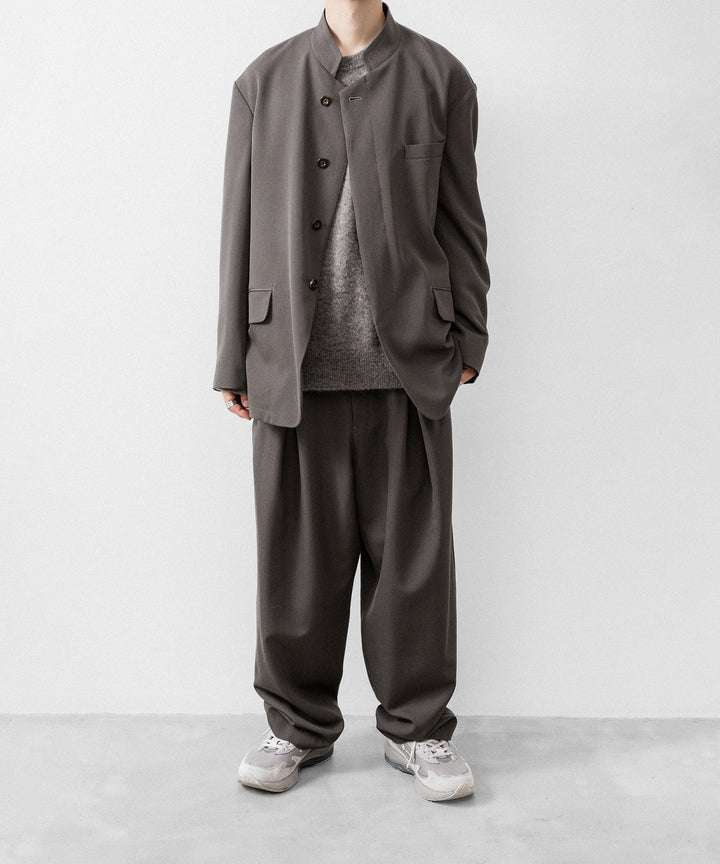 UJOH ウジョーのSTAND COLLAR FLY JKTのOLIVE GRAY公式通販サイトsession福岡セレクトショップ