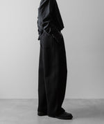 画像をギャラリービューアに読み込む, ssstein(シュタイン)のCOTTON DOUBLE KNIT TWIST SEAM PANTS - BLACKの公式通販サイトsession福岡セレクトショップ
