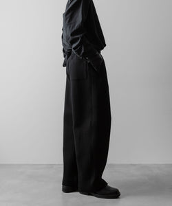 ssstein(シュタイン)のCOTTON DOUBLE KNIT TWIST SEAM PANTS - BLACKの公式通販サイトsession福岡セレクトショップ