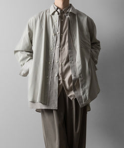 ssstein(シュタイン)のOVERSIZED LAYERED SHIRT - GREYの公式通販サイトsession福岡セレクトショップ