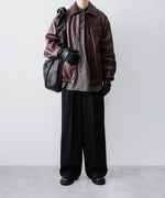 画像をギャラリービューアに読み込む, ssstein(シュタイン)のEXTRA FINE WOOL OVERSIZED REGULAR COLLAR SHIRT - BROWN GREYの公式通販サイトsession福岡セレクトショップ
