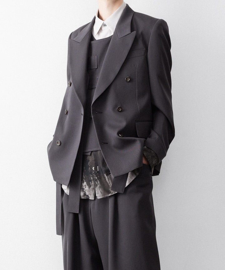 UJOH - ウジョーのLOW GORGE PEAKED LAPEL JKTのSTEEL GRAY公式通販サイトsession福岡セレクトショップ