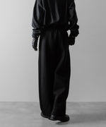 画像をギャラリービューアに読み込む, ssstein(シュタイン)のCOTTON DOUBLE KNIT TWIST SEAM PANTS - BLACKの公式通販サイトsession福岡セレクトショップ
