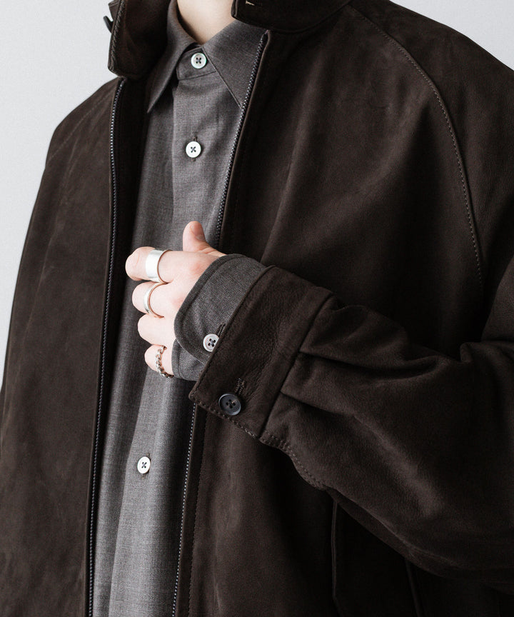 ssstein(シュタイン)のCOW NUBUCK SWING TOP JACKET - DARK BROWNの公式通販サイトsession福岡セレクトショップ