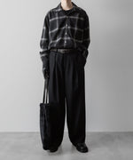 画像をギャラリービューアに読み込む, INTÉRIM(インテリム)のBIG OMBRAY WOOL CHECK 60s OPEN COLLAR SHIRT - MONO OMBRAYの公式通販サイトsession福岡セレクトショップ
