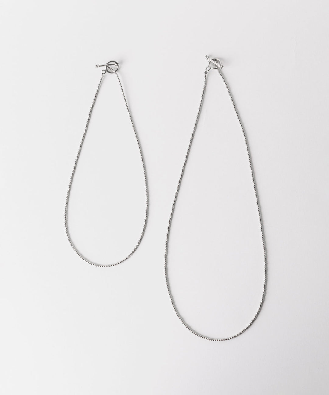 【INTÉRIM】TAXCO SILVER PAIR NECKLACE - SILVER