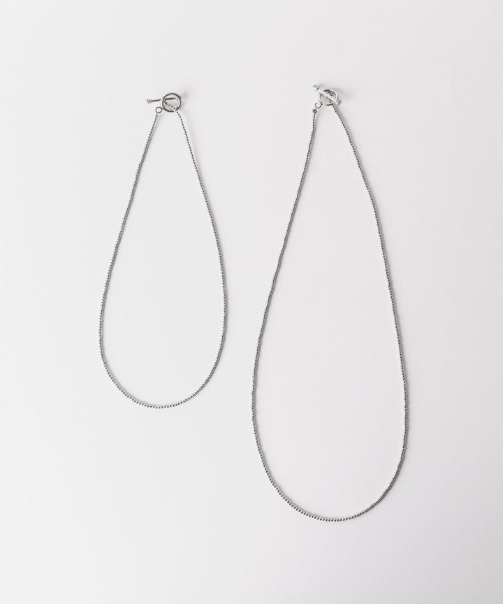 【INTÉRIM】TAXCO SILVER PAIR NECKLACE - SILVER