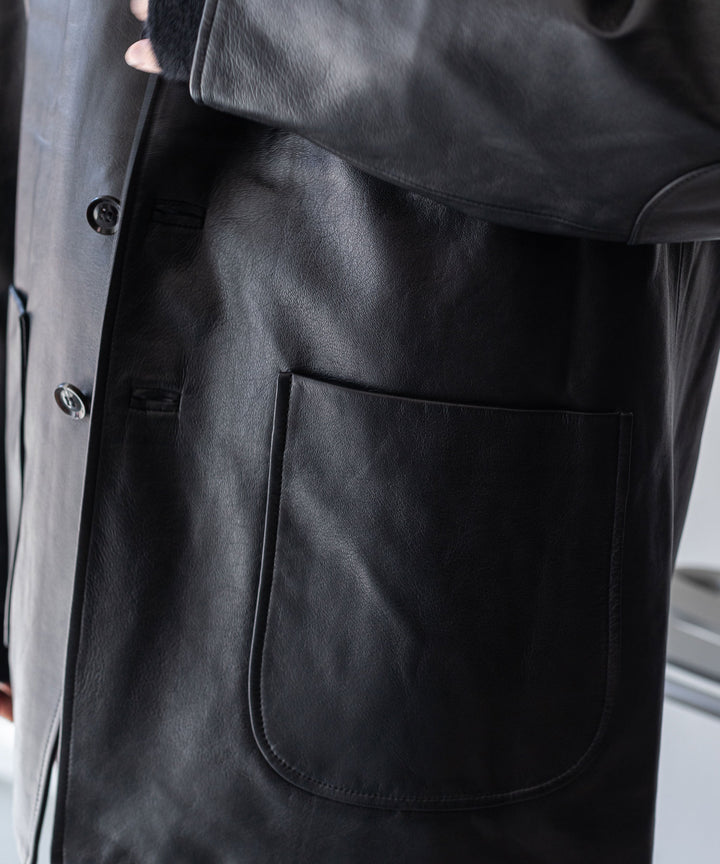【INTÉRIM】インテリムのフォレスティエール LIMITED ITALY LAMBSKIN LEATHER FORESTIERE - BLACK