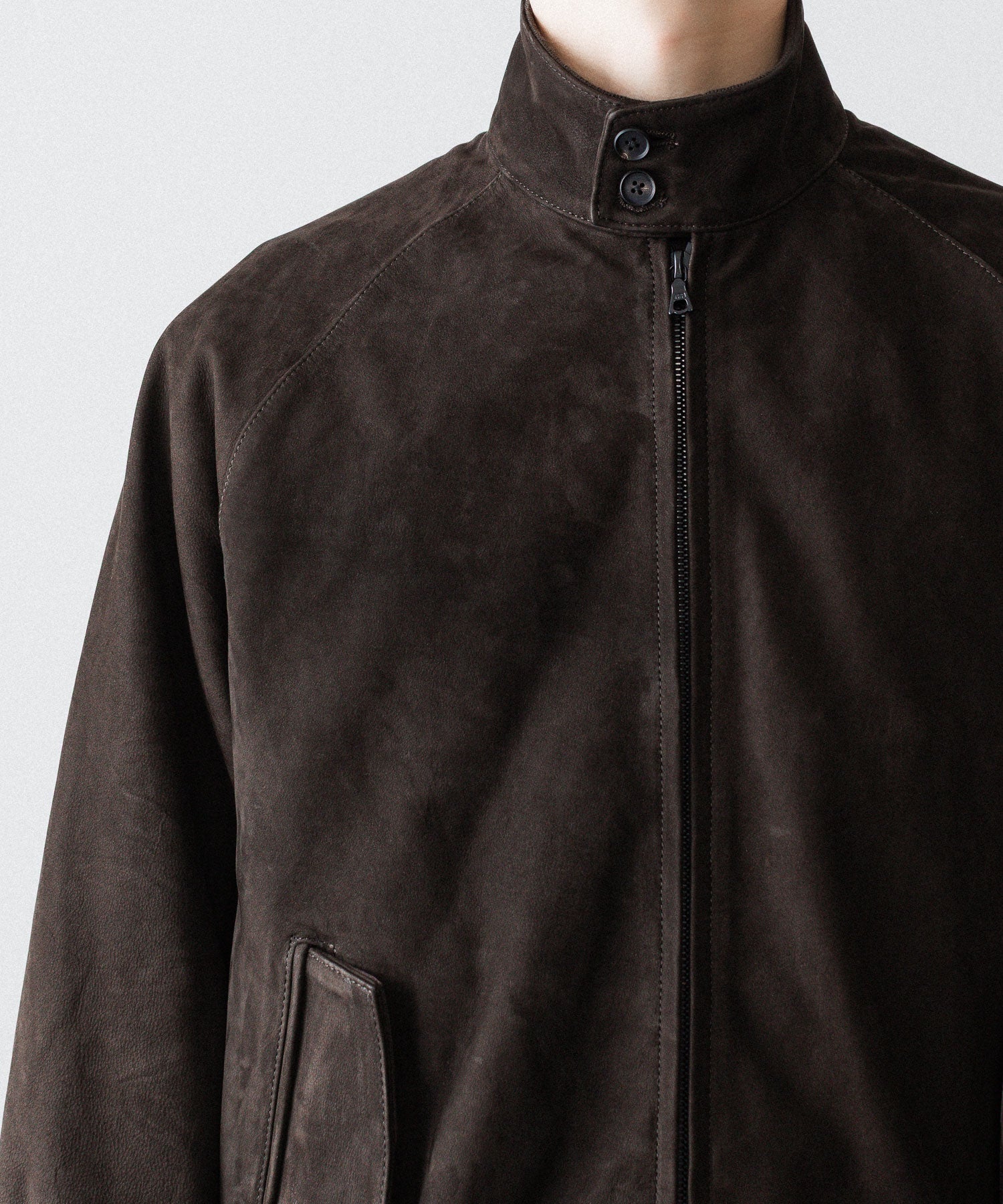 ssstein(シュタイン)のCOW NUBUCK SWING TOP JACKET - DARK BROWNの公式通販サイトsession福岡セレクトショップ
