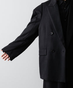 ssstein / シュタイン】DEFORMED SHOULDER DOUBLE BREASTED JACKET