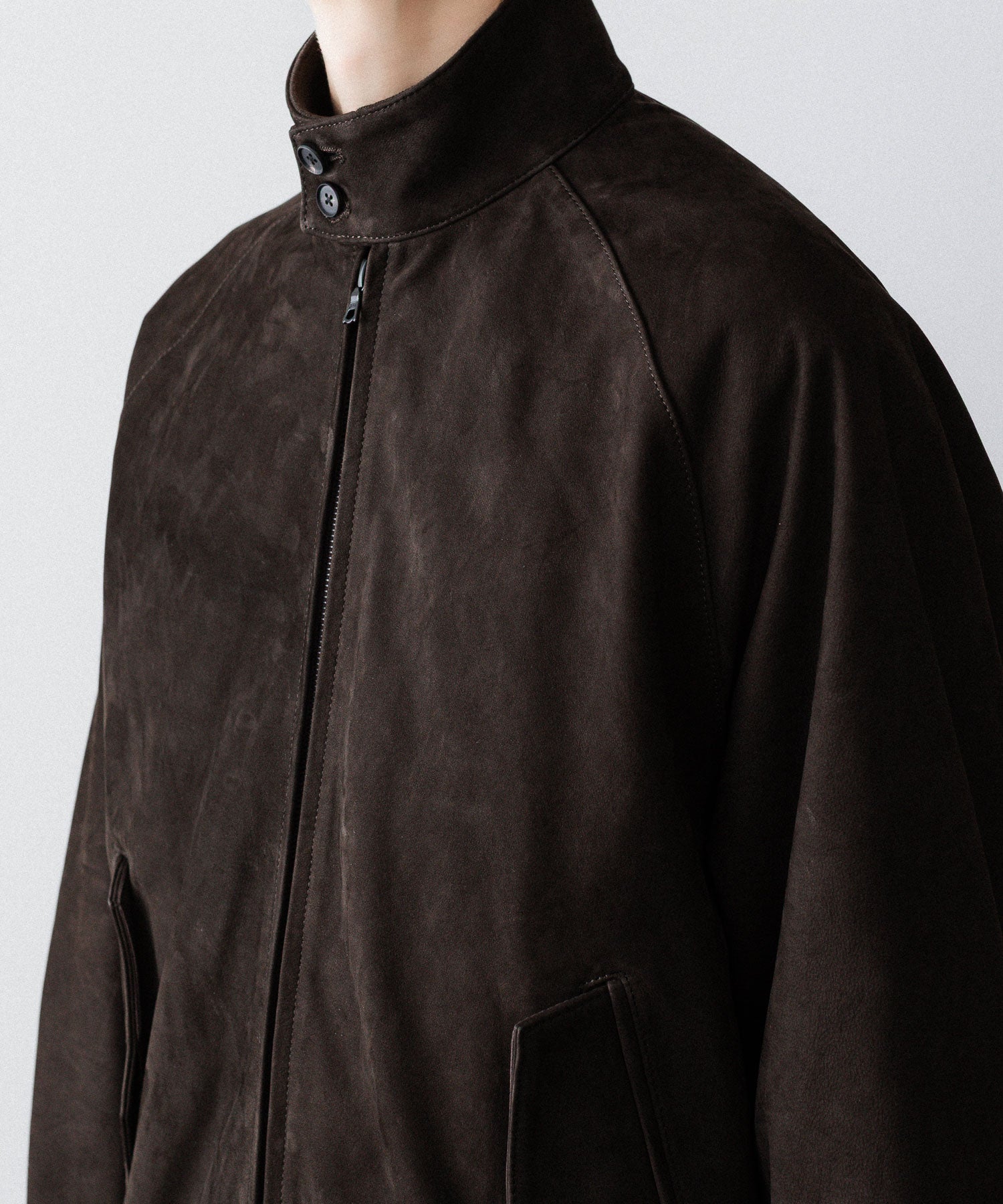 ssstein(シュタイン)のCOW NUBUCK SWING TOP JACKET - DARK BROWNの公式通販サイトsession福岡セレクトショップ
