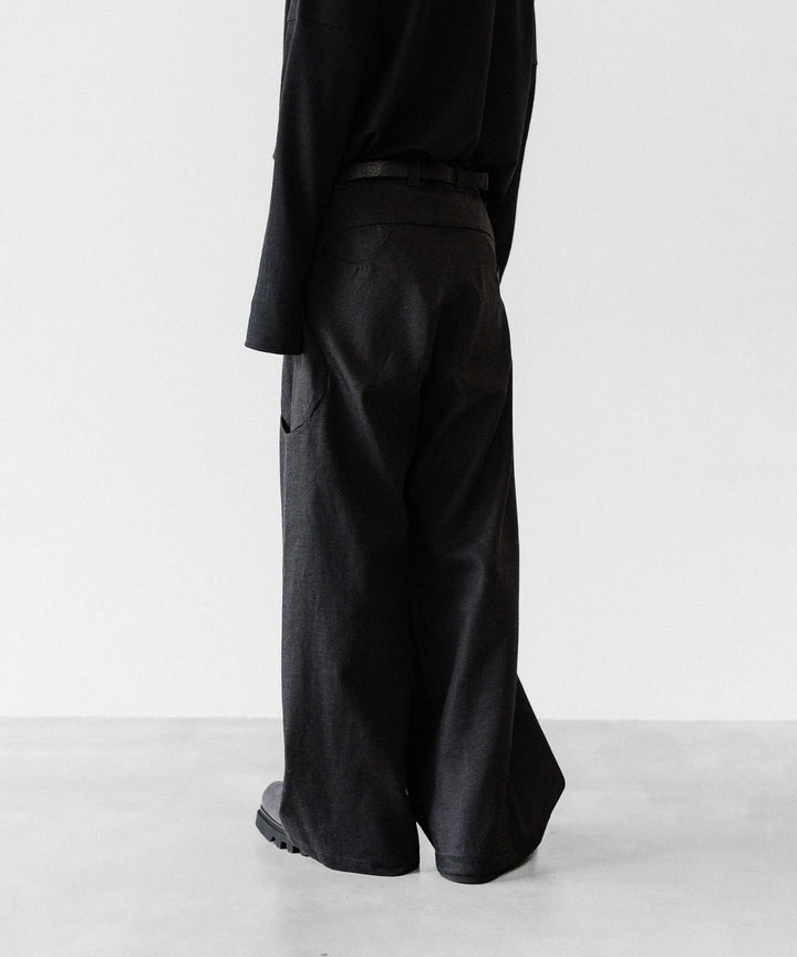 OPPOSE DUALITY オポーズデュアリティの6 POCKET SUB ONG DENIM TROUSERSのBLACK GRAY公式通販サイトsession福岡セレクトショップ