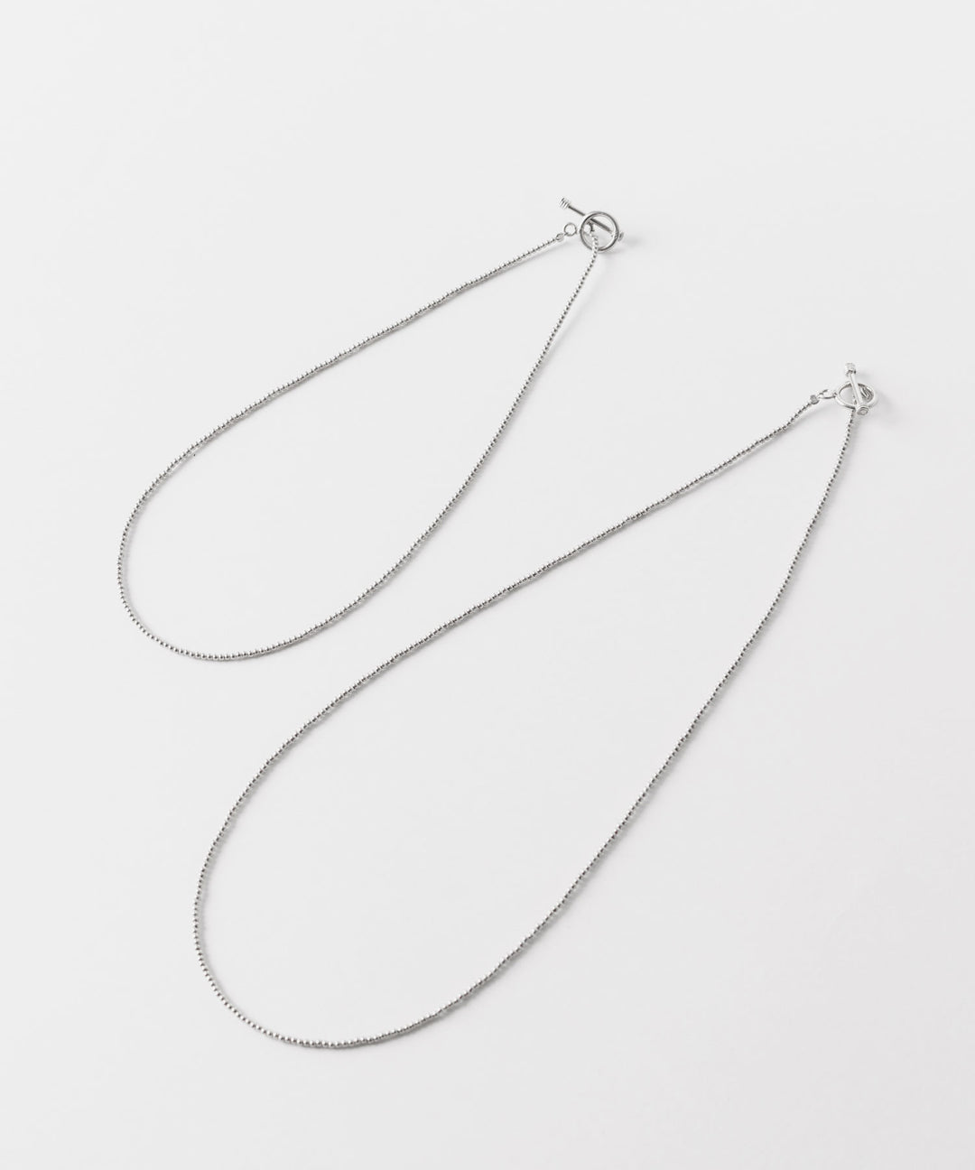 【INTÉRIM】TAXCO SILVER PAIR NECKLACE - SILVER