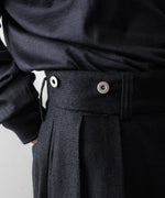 画像をギャラリービューアに読み込む, INTÉRIM インテリムのSILK LINEN "BOURGERON" FRENCH WORK TROUSERのBLACK 公式通販サイトsession福岡セレクトショップ
