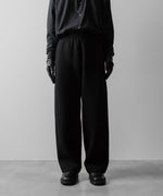 画像をギャラリービューアに読み込む, ssstein(シュタイン)のCOTTON DOUBLE KNIT TWIST SEAM PANTS - BLACKの公式通販サイトsession福岡セレクトショップ
