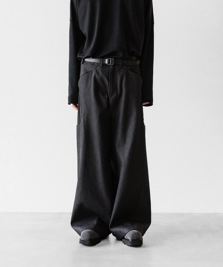 OPPOSE DUALITY オポーズデュアリティの6 POCKET SUB ONG DENIM TROUSERSのBLACK GRAY公式通販サイトsession福岡セレクトショップ