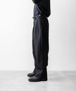 画像をギャラリービューアに読み込む, INTÉRIM インテリムのSILK LINEN "BOURGERON" FRENCH WORK TROUSERのBLACK 公式通販サイトsession福岡セレクトショップ
