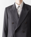 【UJOH】LOW GORGE PEAKED LAPEL JKT - STEEL GRAY