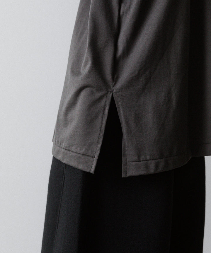 INTÉRIM インテリム HYPER BIG HIGH GAUGE SUVIN JERSEY POLO SHIRTのSMOKE BLACK 公式通販サイトsession福岡セレクトショップ