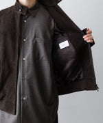 画像をギャラリービューアに読み込む, ssstein(シュタイン)のCOW NUBUCK SWING TOP JACKET - DARK BROWNの公式通販サイトsession福岡セレクトショップ
