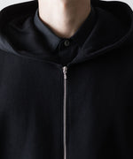 画像をギャラリービューアに読み込む, ssstein(シュタイン)のYAK/COTTON SWEAT ZIP HOODY - BLACKの公式通販サイトsession福岡セレクトショップ
