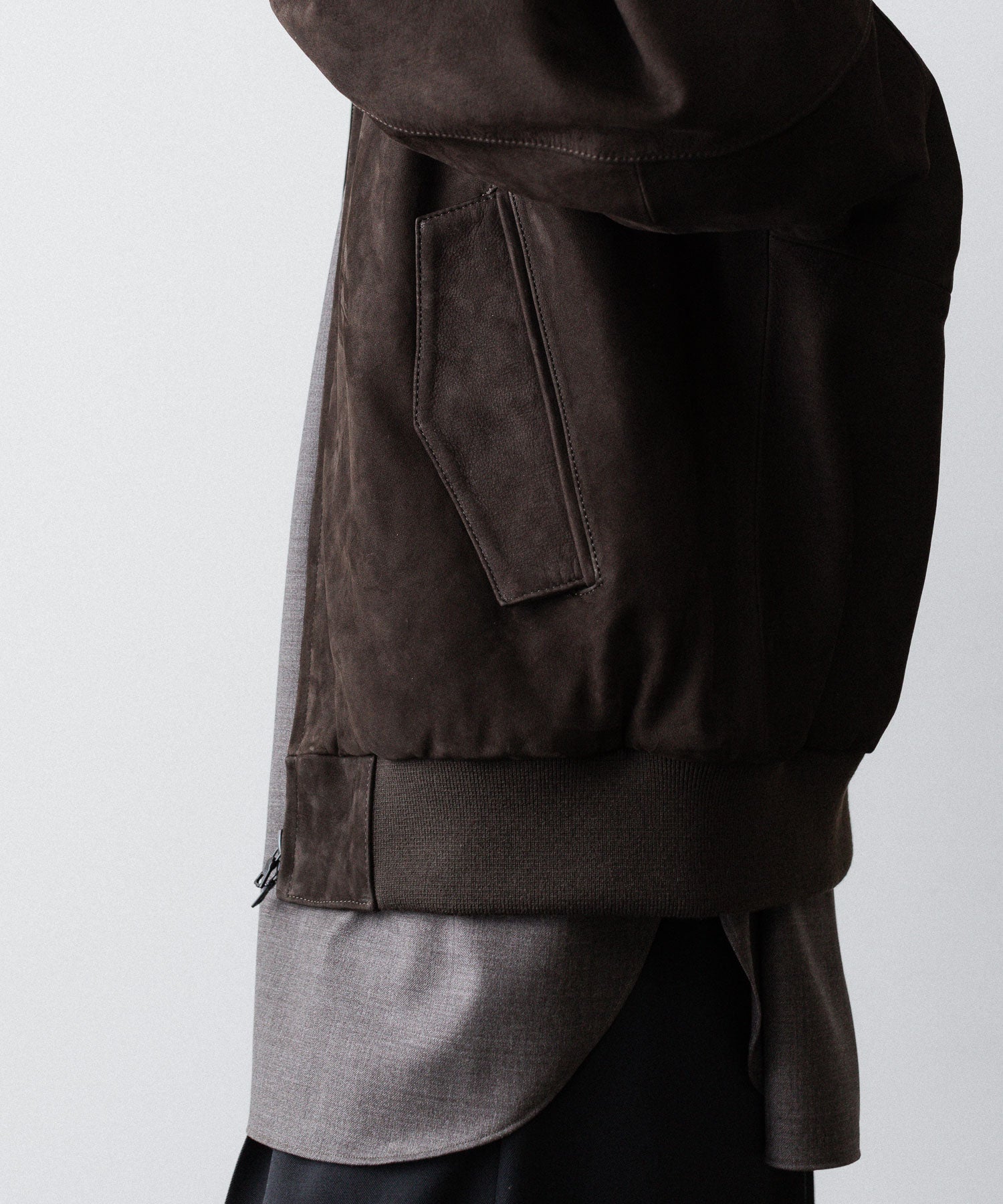 ssstein(シュタイン)のCOW NUBUCK SWING TOP JACKET - DARK BROWNの公式通販サイトsession福岡セレクトショップ