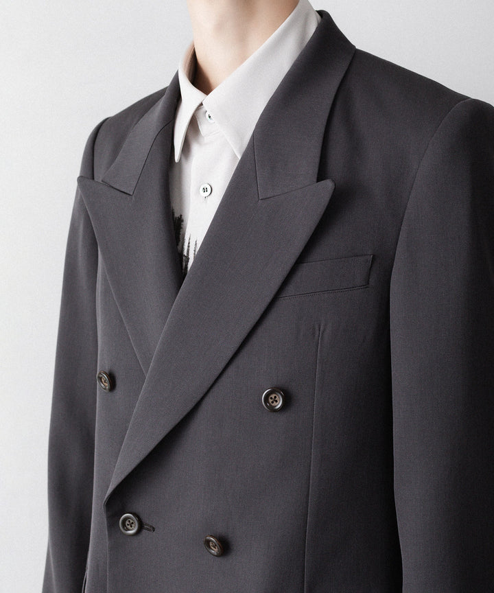 UJOH ウジョーのLOW GORGE PEAKED LAPEL JKTのSTEEL GRAYK公式通販サイトsession福岡セレクトショップ