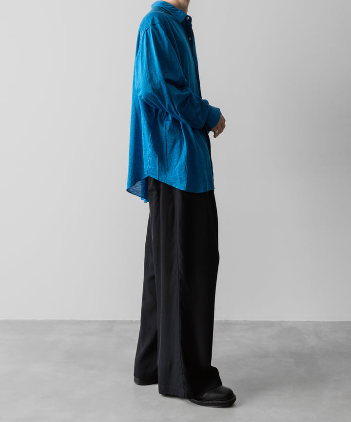 ANTHEM Aアンセムエー のSILKY VISCOSE 2TUCK FLARE EASY PANTS - BLACKの公式通販サイトsession福岡セレクトショップ