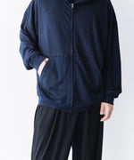 画像をギャラリービューアに読み込む, WWW WRAPINKNOT wool wearのZIP HOODIEのNAVY 公式通販サイトsession福岡セレクトショップ

