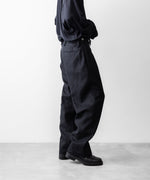 画像をギャラリービューアに読み込む, INTÉRIM インテリムのSILK LINEN "BOURGERON" FRENCH WORK TROUSERのBLACK 公式通販サイトsession福岡セレクトショップ
