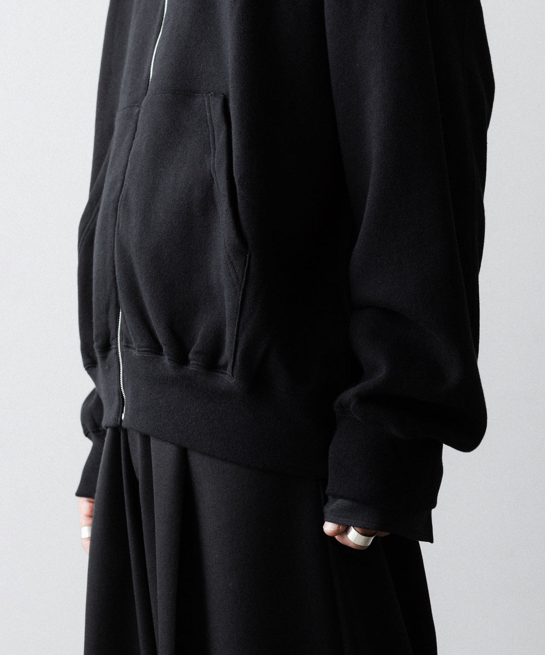 ssstein(シュタイン)のYAK/COTTON SWEAT ZIP HOODY - BLACKの公式通販サイトsession福岡セレクトショップ