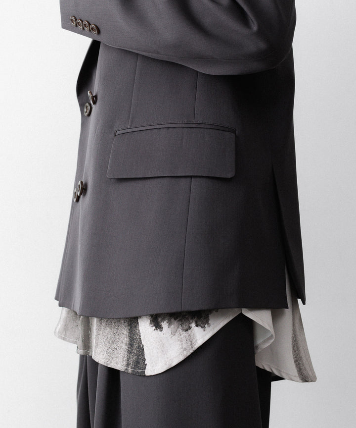 UJOH ウジョーのLOW GORGE PEAKED LAPEL JKTのSTEEL GRAYK公式通販サイトsession福岡セレクトショップ
