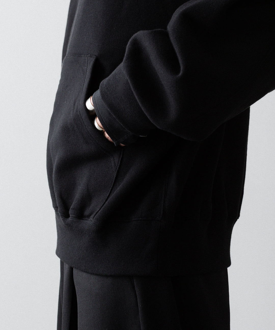 ssstein(シュタイン)のYAK/COTTON SWEAT ZIP HOODY - BLACKの公式通販サイトsession福岡セレクトショップ