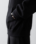 画像をギャラリービューアに読み込む, ssstein(シュタイン)のYAK/COTTON SWEAT ZIP HOODY - BLACKの公式通販サイトsession福岡セレクトショップ
