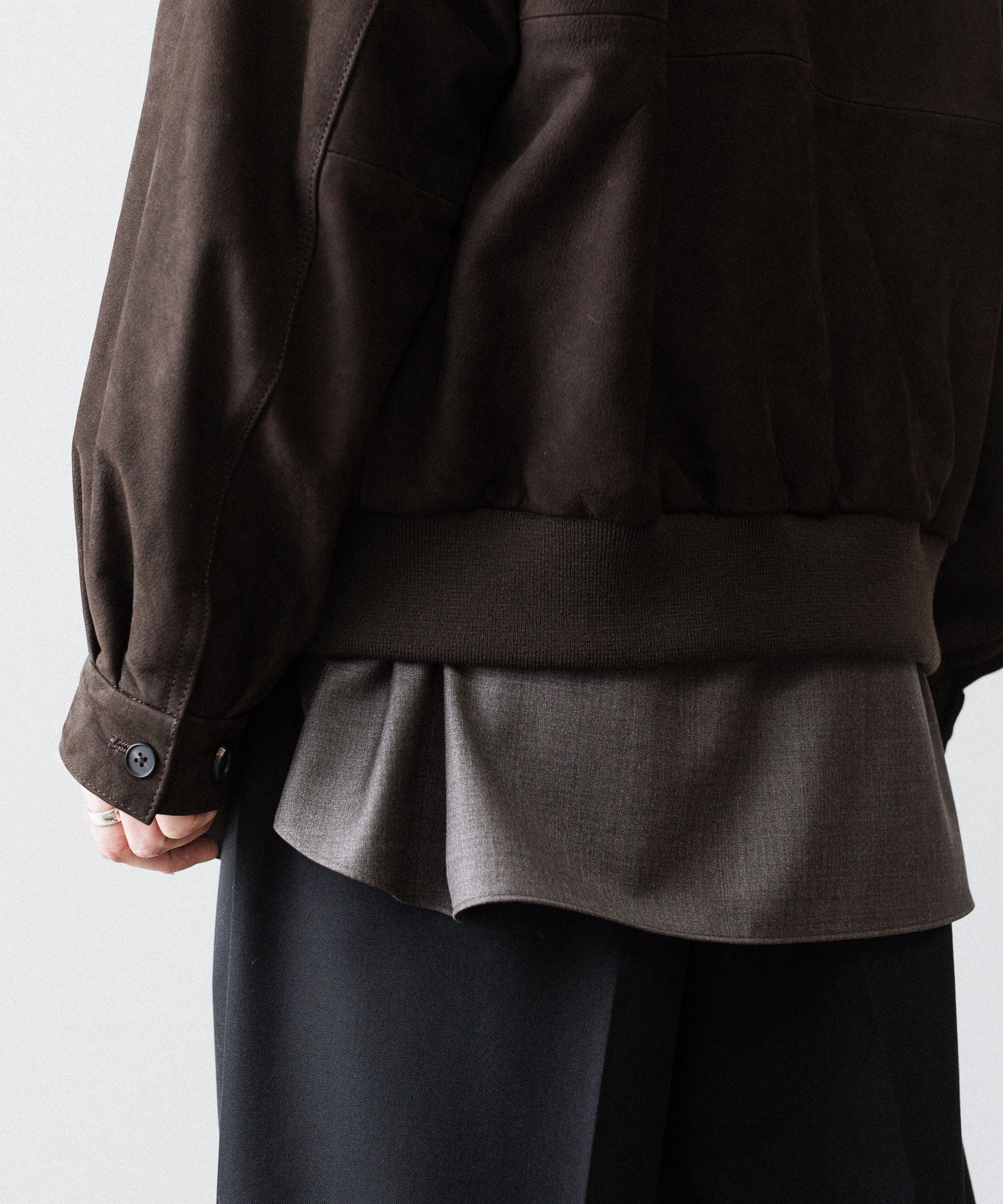 ssstein(シュタイン)のCOW NUBUCK SWING TOP JACKET - DARK BROWNの公式通販サイトsession福岡セレクトショップ