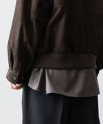 画像をギャラリービューアに読み込む, ssstein(シュタイン)のCOW NUBUCK SWING TOP JACKET - DARK BROWNの公式通販サイトsession福岡セレクトショップ
