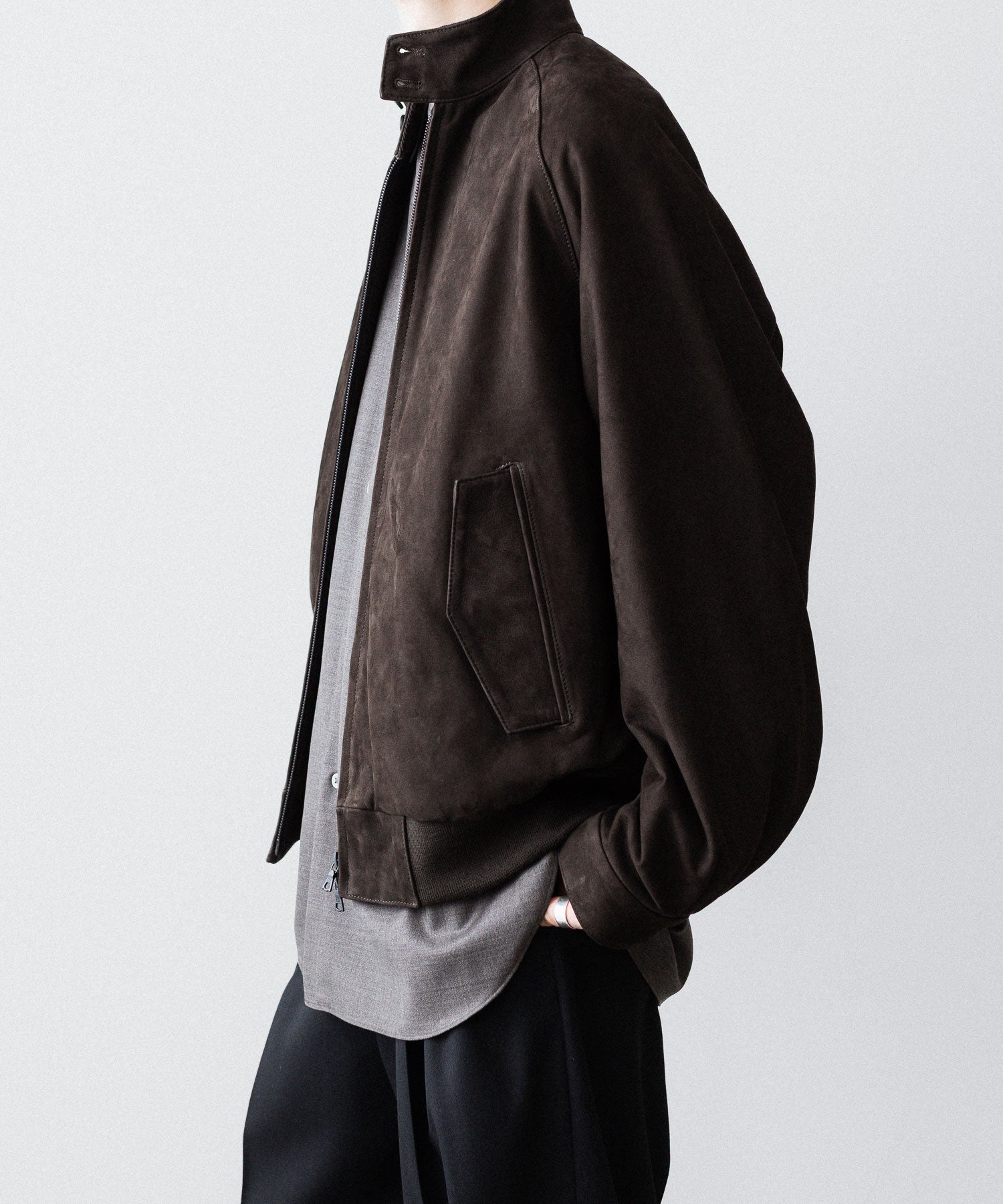ssstein(シュタイン)のCOW NUBUCK SWING TOP JACKET - DARK BROWNの公式通販サイトsession福岡セレクトショップ