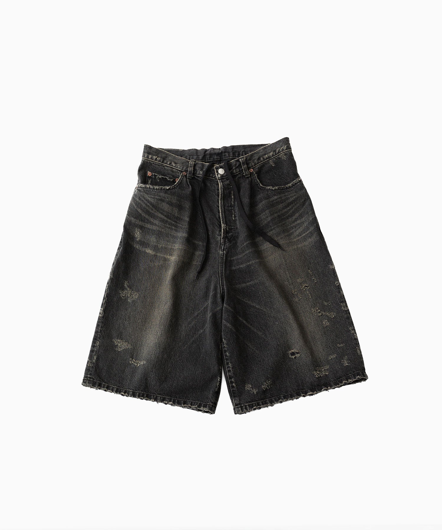 ssstein / シュタイン】BAGGY DENIM SHORTS - BLACK | 公式通販サイト