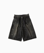 画像をギャラリービューアに読み込む, ssstein(シュタイン)のBAGGY DENIM SHORTS - BLACKの公式通販サイトsession福岡セレクトショップ
