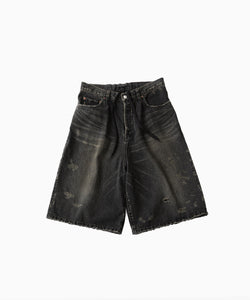 ssstein / シュタイン】BAGGY DENIM SHORTS - BLACK | 公式通販サイト